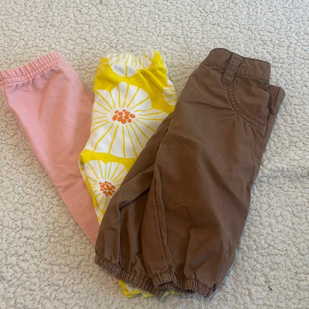 3 month baby girl pants bundle